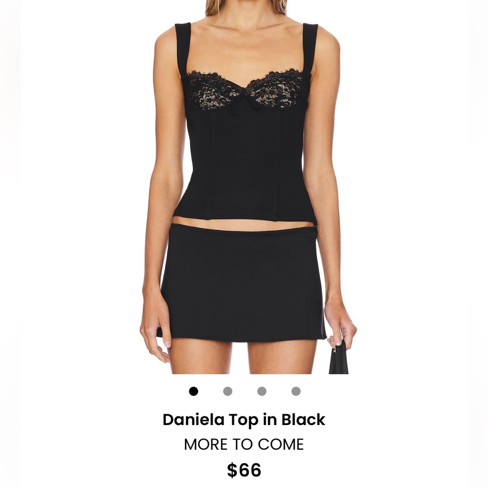 Elegant Black Lace Bustier Top